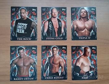 6 Topps WWE trading cards 2005