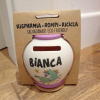 Salvadanaio personalizzato Bianca
