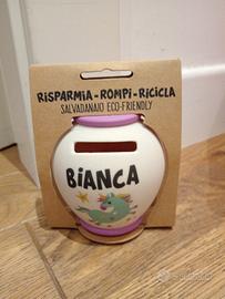 Salvadanaio personalizzato Bianca