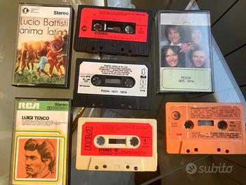 Lucio Battisti Pooh Tenco cassette varie +omaggio