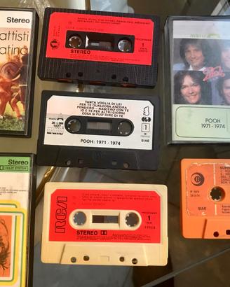 Lucio Battisti Pooh Tenco cassette varie +omaggio