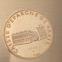 Moneta in argento banca francese