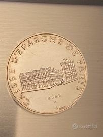 Moneta in argento banca francese