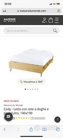 Letto una piazza e mezza (140 x 195 cm)