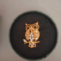 Spilla Gufo Bigiotteria Vintage Americana