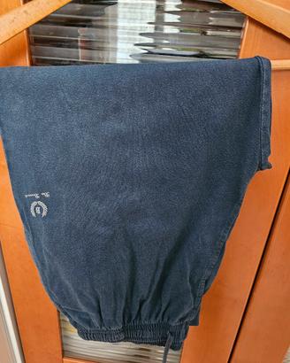 Pantaloni uomo di cotone blu taglia XL 