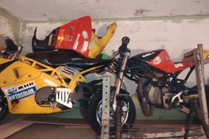 2 minimoto grc dm motore polini tuta