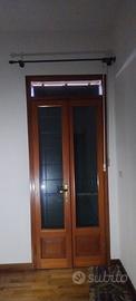 Portafinestra in legno con vetro cm210x90