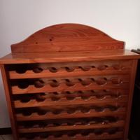CANTINETTA PORTABOTTIGLIE IN LEGNO