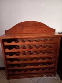 CANTINETTA PORTABOTTIGLIE IN LEGNO
