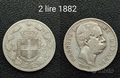 2 lire 1882