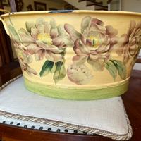 Contenitore metallo decorato decoupage