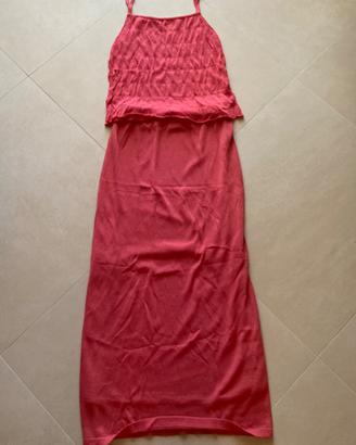 Completo in maglia gonna lunga top e cardigan