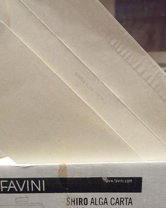 15 buste Favini Shiro Alga carta avorio 110x220