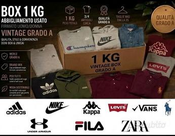 Box 1Kg Vestiti Vintage Grado A 