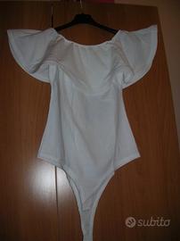 Body bianco con frappa
