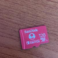 Sandisck Mirco sd 128 gb nintendo switch mario