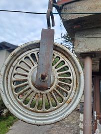 Carrucola con gancio vintage rinvio