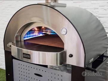 FORNO ALFA CLASSICO 4 PIZZE GAS LEGNA IBRIDO INOX