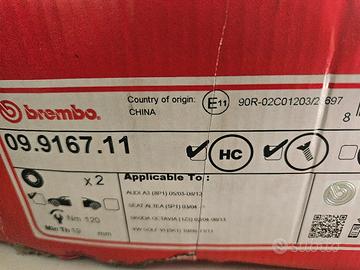 Kit dischi e pastiglie freno per Vw, Audi, Skoda