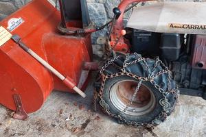 Motocoltivatore carraro con lancianeve e fresa