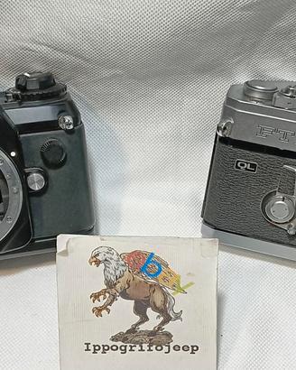 Set 2 fotocamere Nikon F301 Canon FTb da riparare