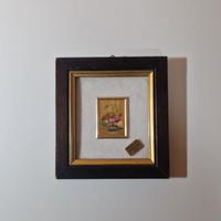 Quadretto artigianale italiano foglia d’oro