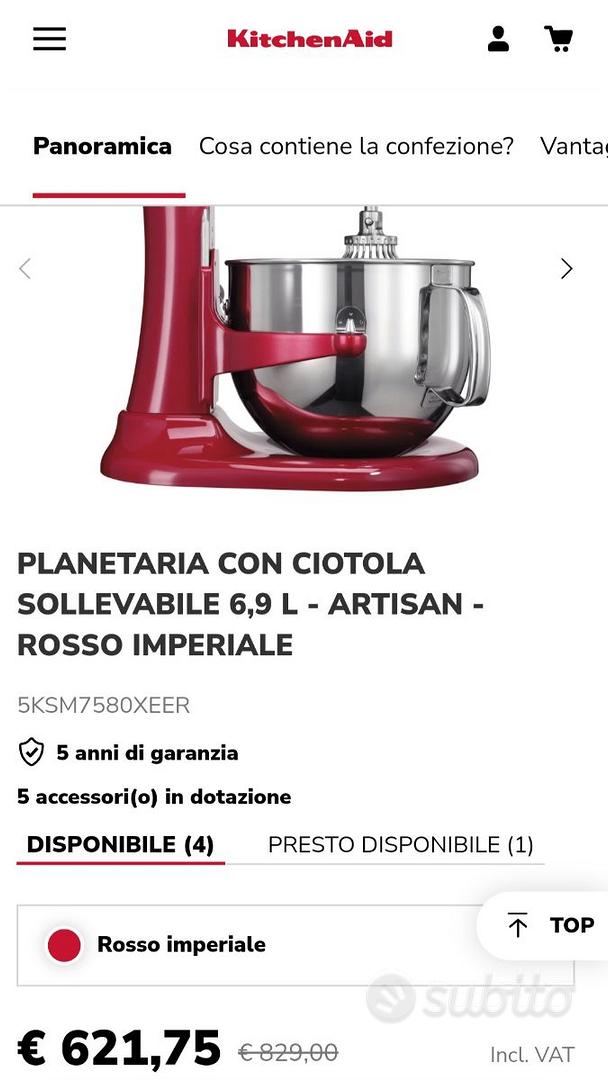 KitchenAid Heavy Duty 6,9 lt - Elettrodomestici In vendita a Bologna