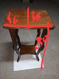 tavolino da appoggio in legno vintage 