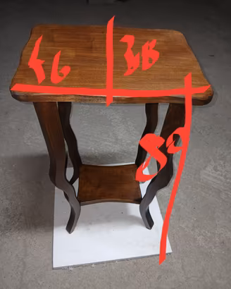 tavolino da appoggio in legno vintage 