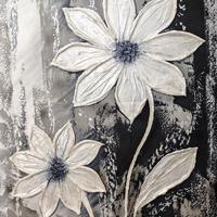 Quadro d'arredo, con dettagli scultorei 3D