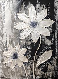 Quadro d'arredo, con dettagli scultorei 3D