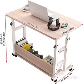Treesunshine Scrivania regolabile 80 X 60 NUOVA