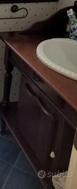 Mobile Bagno in Legno Arte Povera + Lavabo e Rubin