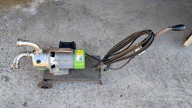 pompa enologica vino con attacchi inox