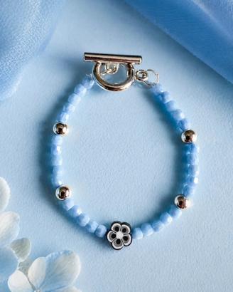 Bracciale estivo con perlina fiore