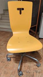 sedia Tumidei con rotelle