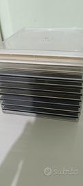 10 custodie per CD nere e bianche 