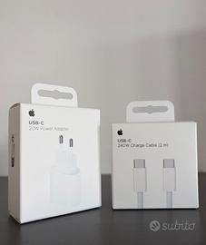 NUOVI Apple Alimentatore 20W+Cavo TypeC 2M