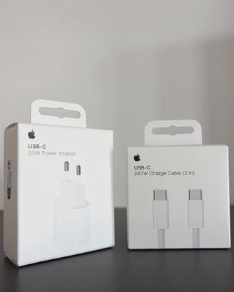 NUOVI Apple Alimentatore 20W+Cavo TypeC 2M