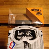 mascherina 100% Strata 2 Clear MTB Cross Sci