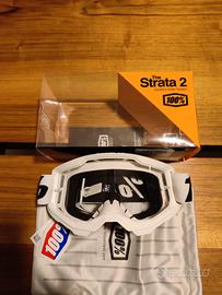 mascherina 100% Strata 2 Clear MTB Cross Sci