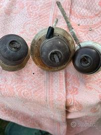 N. 3 interruttori luce vintage