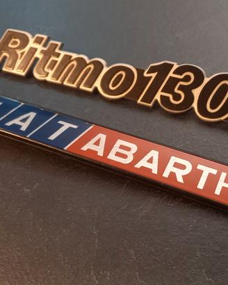 Badge Fiat Ritmo 130 TC ABARTH