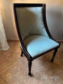 POLTRONA IN MOGANO “ VINTAGE “