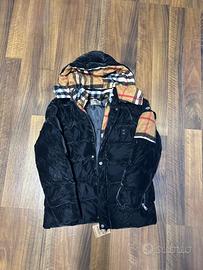 Giubbotto Burberry Nero- taglia XL- Fodera Vintage