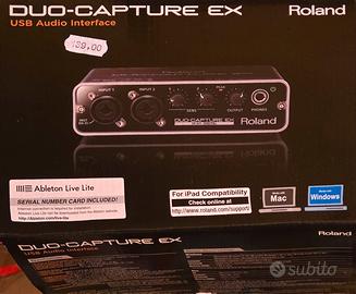 DUO-CAPTURE E X ROLAND.INTERFACCIA USB AUDIO NUOVA