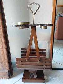 Portariviste legno con accessori removibili