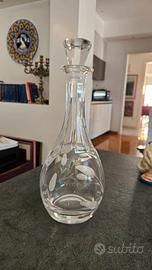 Bottiglia Decanter da Liquore in Cristallo Molato