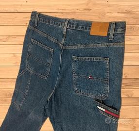 Tommy Hilfiger Baggy Jeans Cargo Vintage Raro